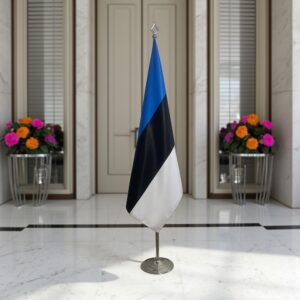 drapeau estonie avec pied