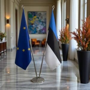 drapeau estonie et UE