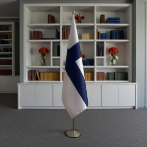 drapeau Finlande sur pied