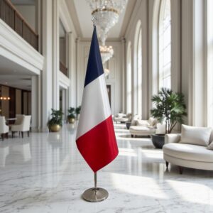 drapeau france sur socle