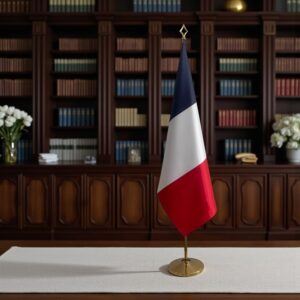 drapeau france avec hampe