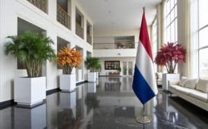 drapeau Pays-Bas sur hampe