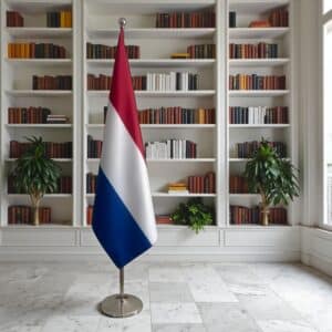 drapeau Pays-Bas sur hampe