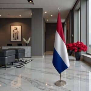 drapeau Pays-Bas sur hampe