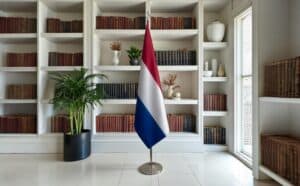 drapeau Pays-Bas sur hampe