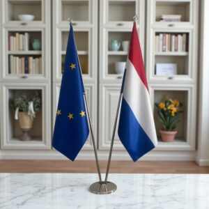 drapeau Pays-Bas et UE