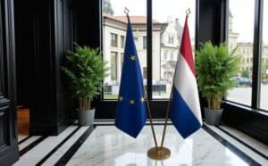 drapeau Pays-Bas et UE