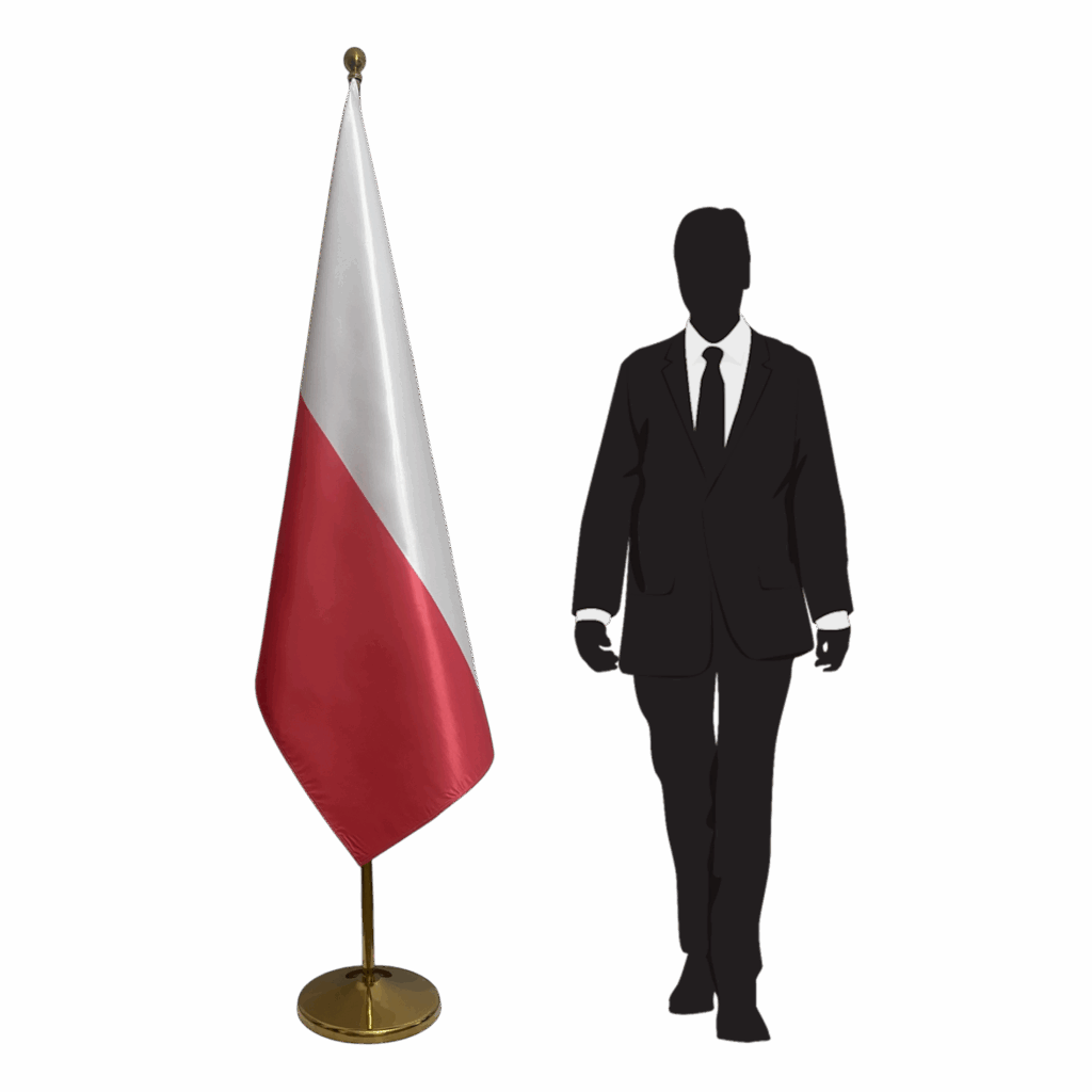 bandera de polonia en asta