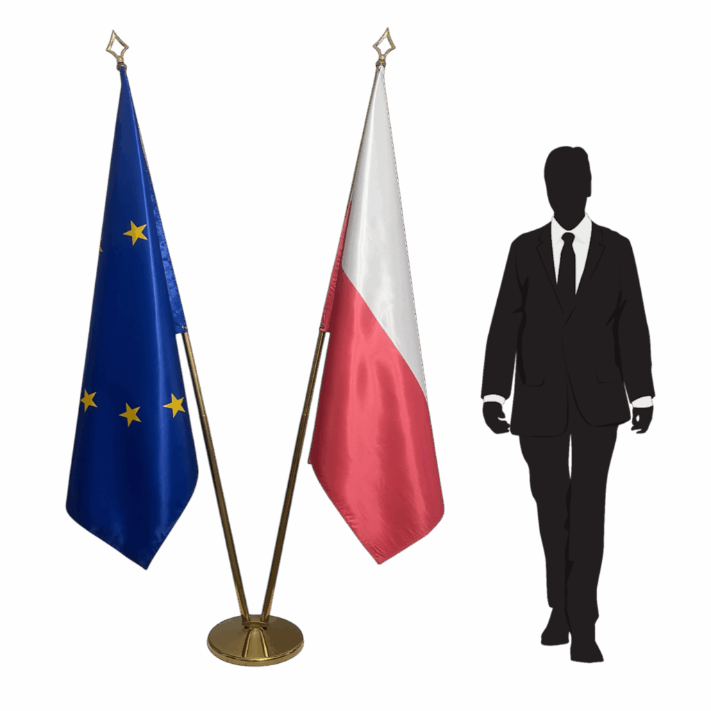 bandera de polonia en asta