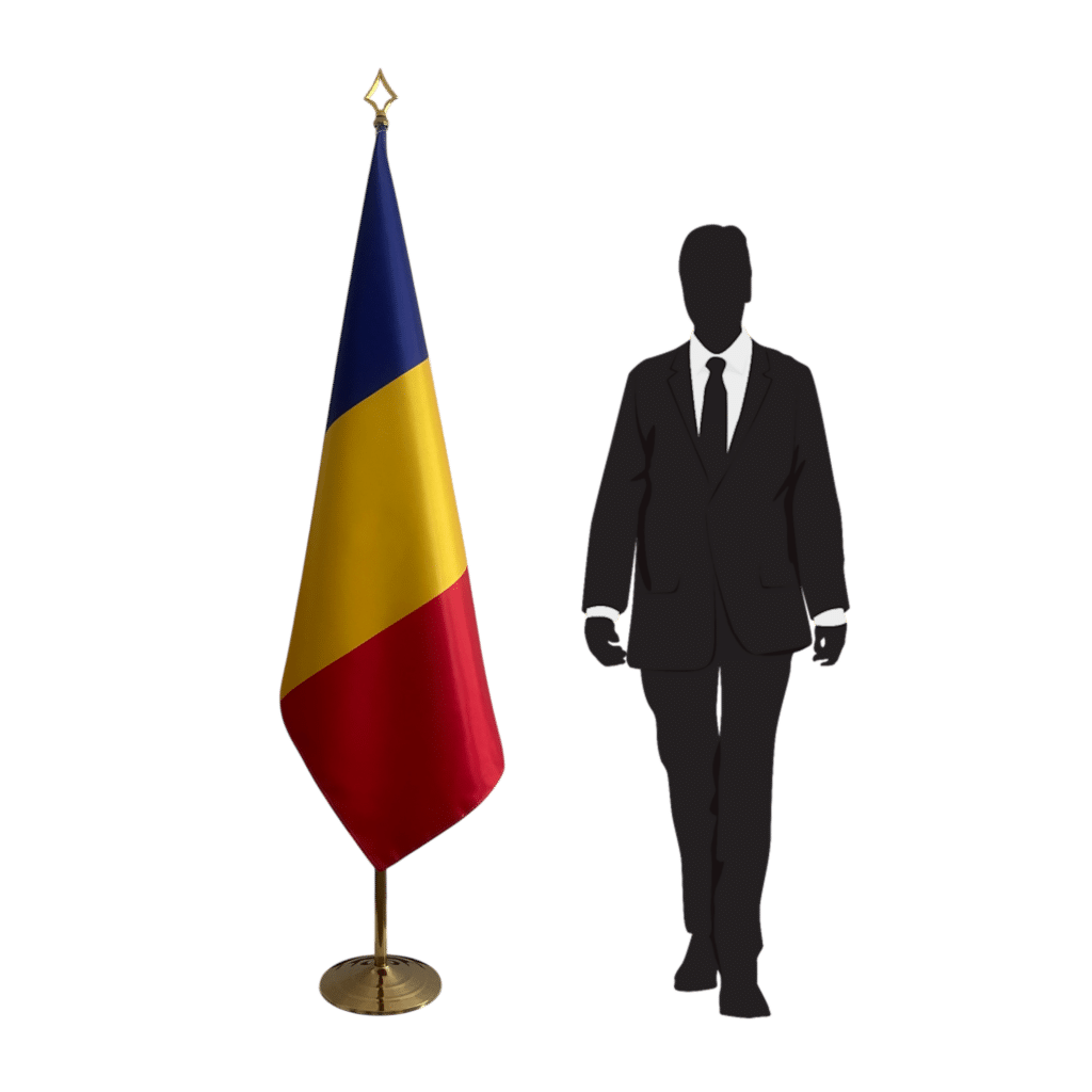 bandera de rumania con estera
