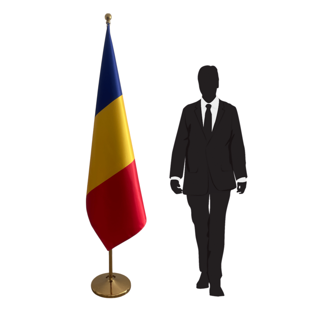 bandera de rumania con estera