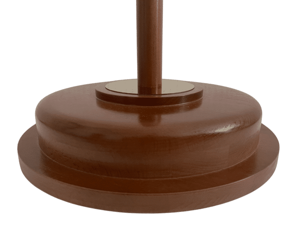 base de madera para bandera