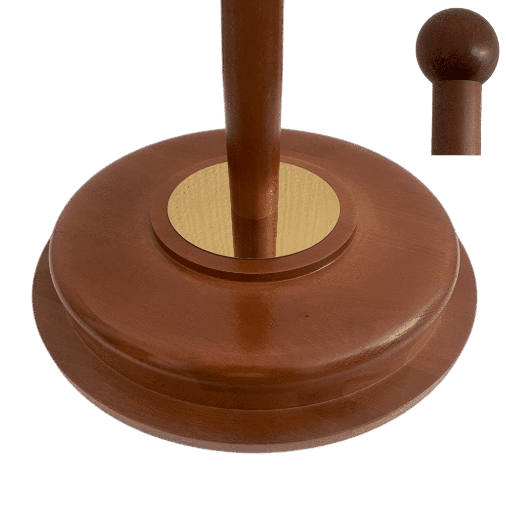 base de madera para bandera