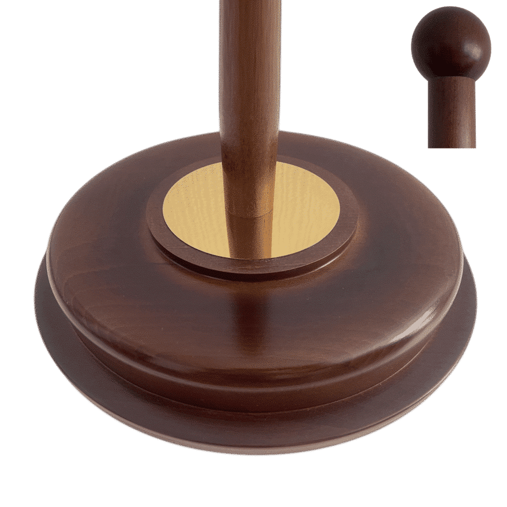 base de madera para bandera