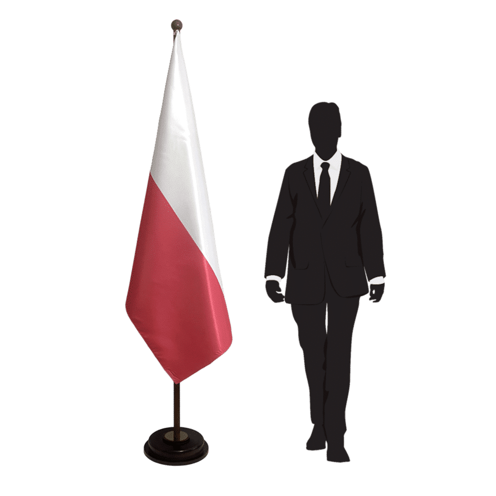 base de la bandera de polonia