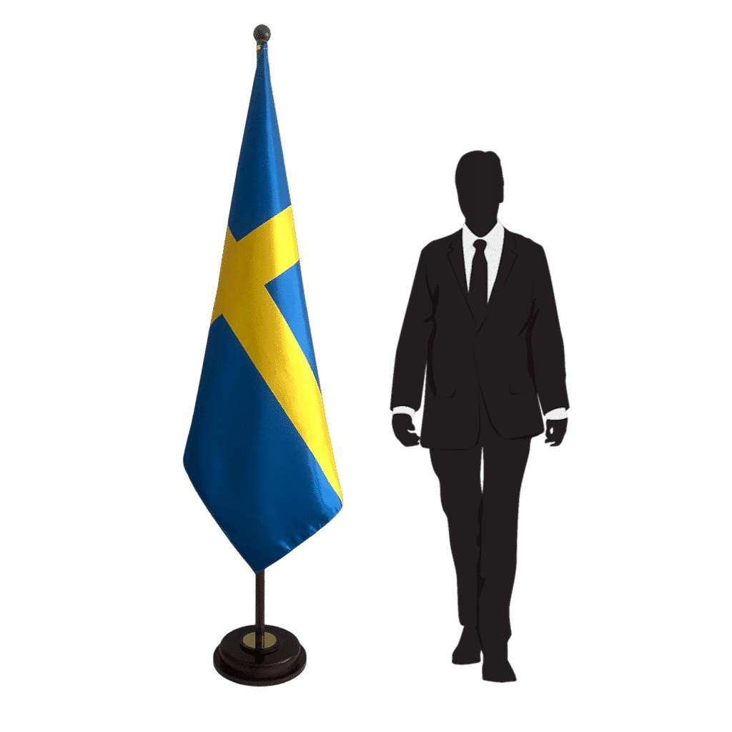 Base de la bandera de Suecia