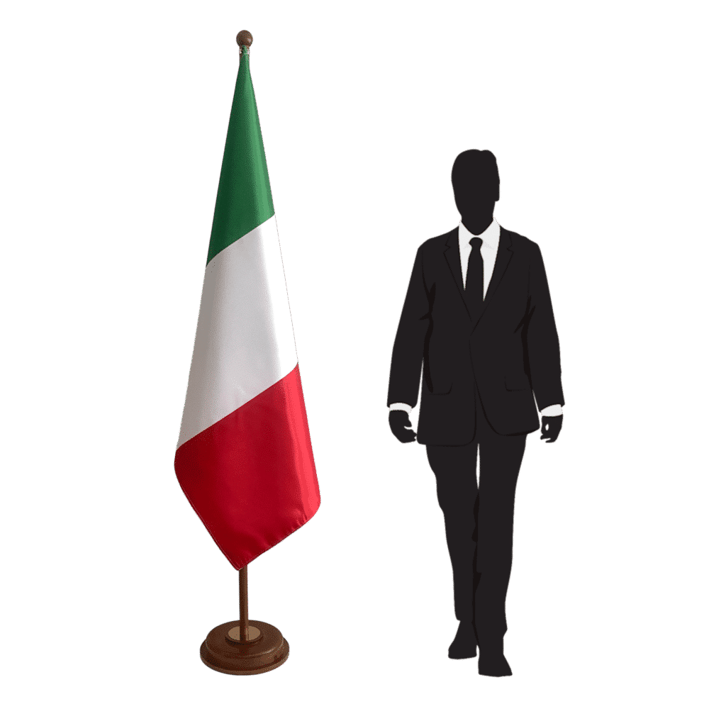 Base de la bandera de Italia
