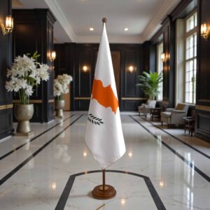 socle drapeau Chypre