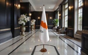 socle drapeau Chypre