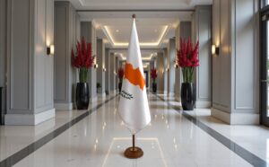 socle drapeau Chypre