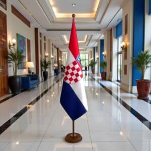 socle drapeau Croatie
