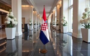 socle drapeau Croatie