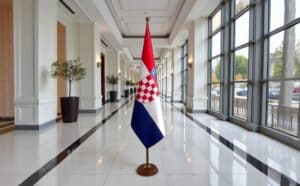 socle drapeau Croatie