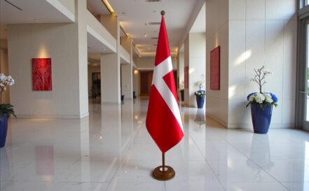 socle drapeau danemark