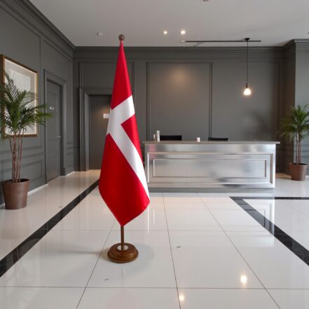 socle drapeau danemark
