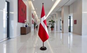 socle drapeau danemark
