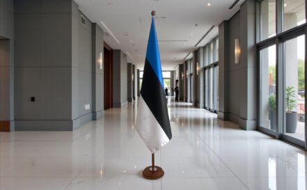 socle drapeau estonie