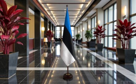 socle drapeau estonie