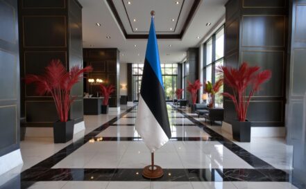 socle drapeau estonie