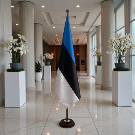 socle drapeau estonie