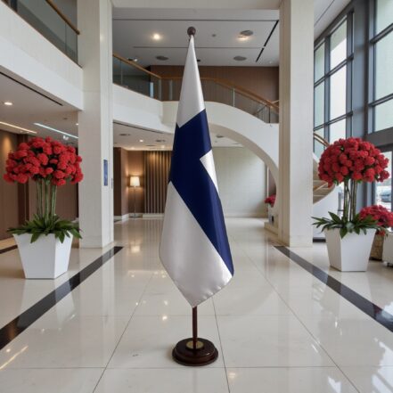 socle drapeau finlande