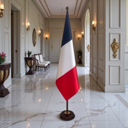 socle drapeau france