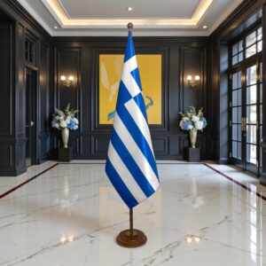 socle drapeau grece