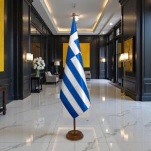 socle drapeau grece