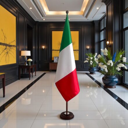 socle drapeau italie