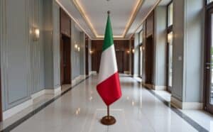 socle drapeau italie