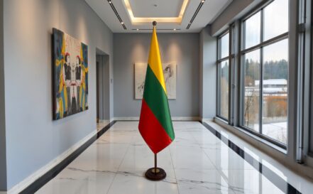 socle drapeau lituanie