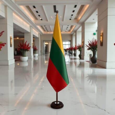 socle drapeau lituanie