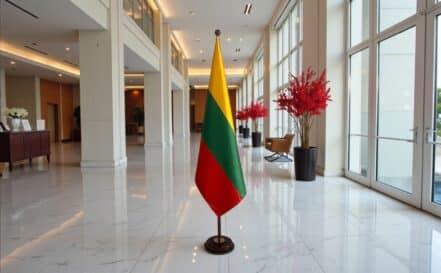 socle drapeau lituanie