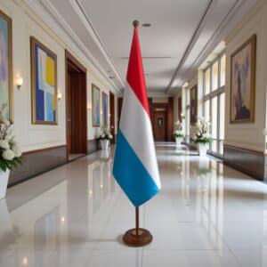 socle drapeau luxembourg