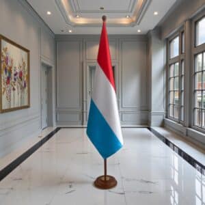 socle drapeau luxembourg