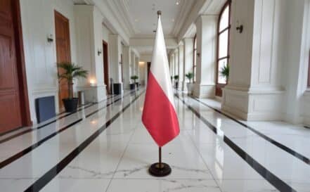 socle drapeau pologne