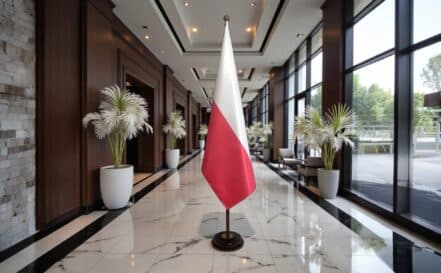 socle drapeau pologne