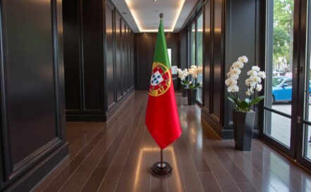 socle drapeau portugal