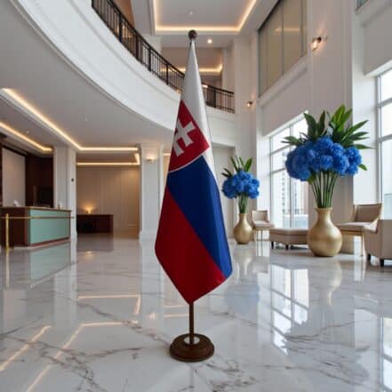 socle drapeau slovaquie